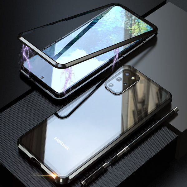 Anti-scratch camera lens cover phone case

Shockproof phone cover with tempered glass lens shield

Hybrid metal frame phone case for iPhone/Samsung
